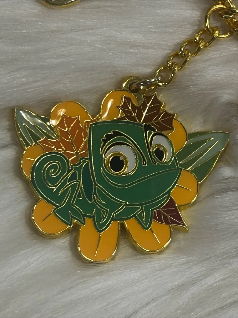 Loungefly Disney Tangled Pascal Color Changing Multi-Charm Keychain NWT